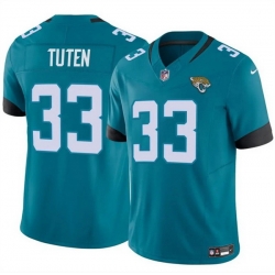 Men Jacksonville Jaguars 33 Bhayshul Tuten Teal 2024 Vapor Untouchable Limited Stitched Jersey
