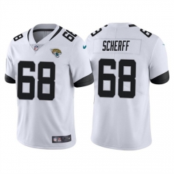 Men Jacksonville Jaguars 68 Brandon Scherff White Vapor Untouchable Limited Stitched Jersey