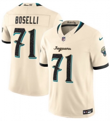 Men Jacksonville Jaguars  71 Tony Boselli Cream 2026 F U S E  Rivalries Collection Limited Stitched Football Jersey