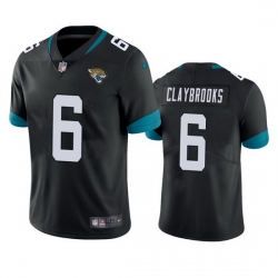 Men's Jacksonville Jaguars #6 Chris Claybrooks Black Vapor Untouchable Limited Stitched Jersey