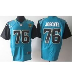 Nike Jacksonville Jaguars 76 Luke Joeckle Blue Elite NFL Jersey