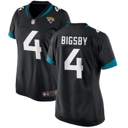 Women Jacksonville Jaguars 4 Tank Bigsby Black Stitched Jersey  Run Small