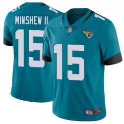 Jaguars #15 Gardner Minshew II Teal Green Alternate Youth Stitched Football Vapor Untouchable Limited Jersey