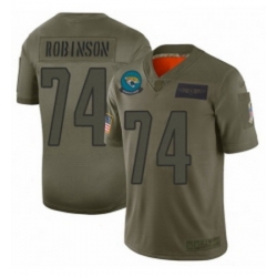 Youth Jacksonville Jaguars 74 Cam Robinson Limited Camo 2019 Salute to Service Football Jersey