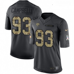 Youth Nike Jacksonville Jaguars 93 Calais Campbell Limited Black 2016 Salute to Service NFL Jersey