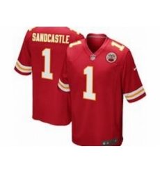 Nike Kansas City Chiefs 1 Leon Sandcastle Red Game NFL Jersey