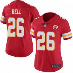 Women Kansas City Chiefs 26 Le'Veon Bell Red Color Vapor Untouchable Limited Jersey