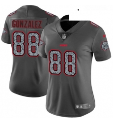 Womens Nike Kansas City Chiefs 88 Tony Gonzalez Gray Static Vapor Untouchable Limited NFL Jersey