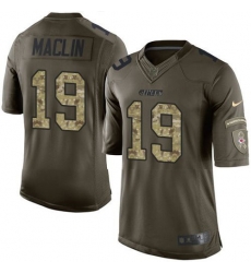 Nike Chiefs #19 Jeremy Maclin Green Youth Stitched NFL Limited Salute to Service Jersey