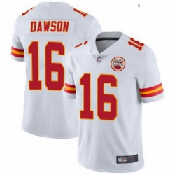 Youth Kansas City Chiefs 16 Len Dawson White Vapor Limited Jersey