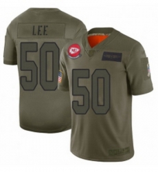 Youth Kansas City Chiefs 50 Darron Lee Limited Camo 2019 Salute to Service Football Jersey