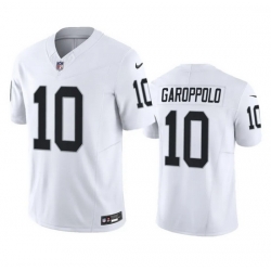 Men Las Vegas Raiders 10 Jimmy Garoppolo White 2023 F U S E Vapor Untouchable Stitched Football Jersey