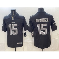 Men Las Vegas Raiders  15 Fernando Mendoza Black Vapor Untouchable Limited Stitched Football Jersey