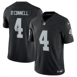 Men Las Vegas Raiders 4 Aidan O 27Connell Black 2023 F U S E Vapor Untouchable Stitched Football Jersey