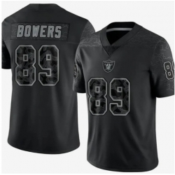 Men Las Vegas Raiders 89 Brock Bowers Black Fashion Vapor Stitched Football Jersey