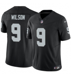 Men Las Vegas Raiders 9 Tyree Wilson Black 2023 F U S E Vapor Untouchable Stitched Football Jersey