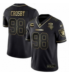 Men Las Vegas Raiders 98 Maxx Crosby Black Gold 2020 Inaugural With 1 Star C Patch Vapor Untouchable Stitched Football Jersey Men Las Vegas Raiders 98 Maxx Crosby Black Gold 2020 Inaugural With 1 Star C Patch Vapor Untouchable Stitched Football Jersey