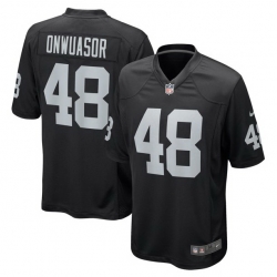 Men's Nike Patrick Onwuasor Black Las Vegas Raiders Game Jersey