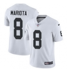 Nike Raiders 8 Marcus Mariota White Men Stitched NFL Vapor Untouchable Limited Jersey