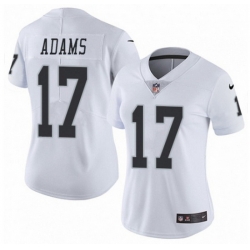 Women Las Vegas Raiders 17 Davante Adams White Vapor Untouchable Limited Stitched Jersey