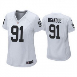 Women Las Vegas Raiders 91 Yannick Ngakoue Women Jersey