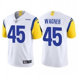 Men Los Angeles Rams 45 Bobby Wagner White Vapor Untouchable Limited Stitched Football jersey