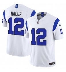 Men's Los Angeles Rams #12 Puka Nacua White 2026 F.U.S.E. Vapor Limited Football Stitched Jersey Men's Los Angeles Rams #12 Puka Nacua White 2026 F.U.S.E. Vapor Limited Football Stitched Jersey