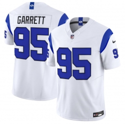 Men's Los Angeles Rams #95 Myles Garrett White 2026 F.U.S.E. Vapor Limited Football Stitched Jersey