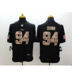 Nike St. Louis Rams 94 Robert Quinn black Limited Salute to Service NFL Jersey