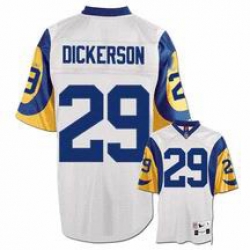 St Louis Rams 29 DICKERSON white mitchellandness