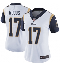 Nike Rams #17 Robert Woods White Womens Stitched NFL Vapor Untouchable Limited Jersey