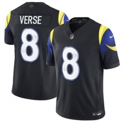 Women Los Angeles Rams 8 Jared Verse Black 2025 F U S E   Rivalries Vapor Limited Stitched Jersey 