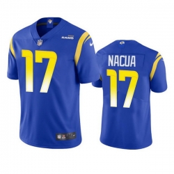 Youth Los Angeles Rams 17 Puka Nacua Blue Vapor Untouchable Limited Stitched Jersey