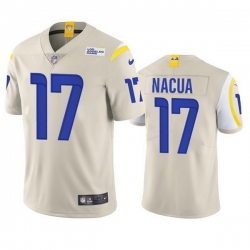 Youth Los Angeles Rams 17 Puka Nacua Bone Vapor Untouchable Limited Stitched Jersey