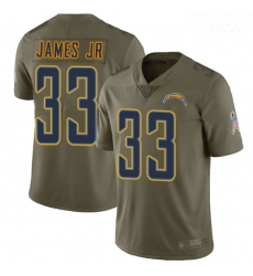 Chargers 33 Derwin James Jr Olive Men Stitched Football Limited 2017 Salute To Service Jersey