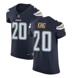 Nike Chargers #20 Desmond King Navy Blue Team Color Mens Stitched NFL Vapor Untouchable Elite Jersey