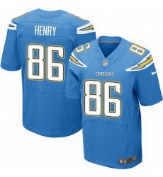 Nike Chargers #86 Hunter Henry Electric Blue Alternate Mens Stitched NFL New Elite Jersey