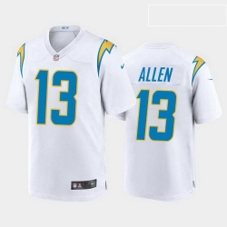 Women Nike Los Angeles 13 Chargers Keenan Allen 2020 White Vapor Limited Jersey