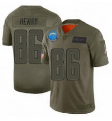 Womens Los Angeles Chargers 86 Hunter Henry Limited Camo 2019 Salute to Service Football Jersey