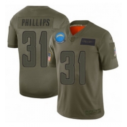 Youth Los Angeles Chargers 31 Adrian Phillips Limited Camo 2019 Salute to Service Football Jersey