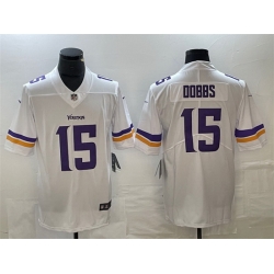 Men Minnesota Vikings 15 Josh Dobbs Purple Vapor Untouchable Limited Stitched Jersey