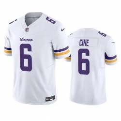 Men Minnesota Vikings 6 Lewis Cine White 2023 F.U.S.E. Vapor Untouchable Stitched Jersey