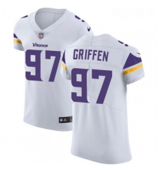 Mens Nike Minnesota Vikings 97 Everson Griffen White Vapor Untouchable Elite Player NFL Jersey