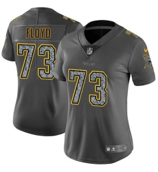 Nike Vikings #73 Sharrif Floyd Gray Static Womens NFL Vapor Untouchable Game Jersey