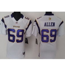 Women Nike Minnesota Vikings 69 Allen White Nike NFL Jerseys