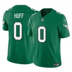 Men Philadelphia Eagles 0 Bryce Huff Kelly Green 2024 F U S E Vapor Untouchable Limited Stitched Football Jersey