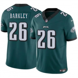 Men Philadelphia Eagles 26 Saquon Barkley Green 2023 F U S E  Vapor Untouchable Limited Football Stitched Jersey