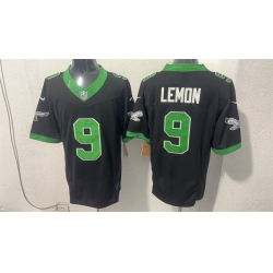 Men Philadelphia Eagles  9 Makai Lemon Black 2026 Draft F U S E Vapor Untouchable Limited Stitched Football Jersey