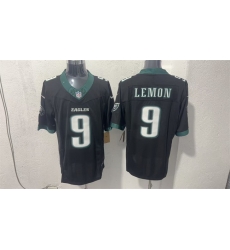 Men Philadelphia Eagles  9 Makai Lemon Black 2026 F U S E  Draft Vapor Untouchable Limited Stitched Football Jersey