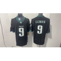 Men Philadelphia Eagles  9 Makai Lemon Black 2026 F U S E  Draft Vapor Untouchable Limited Stitched Football Jersey